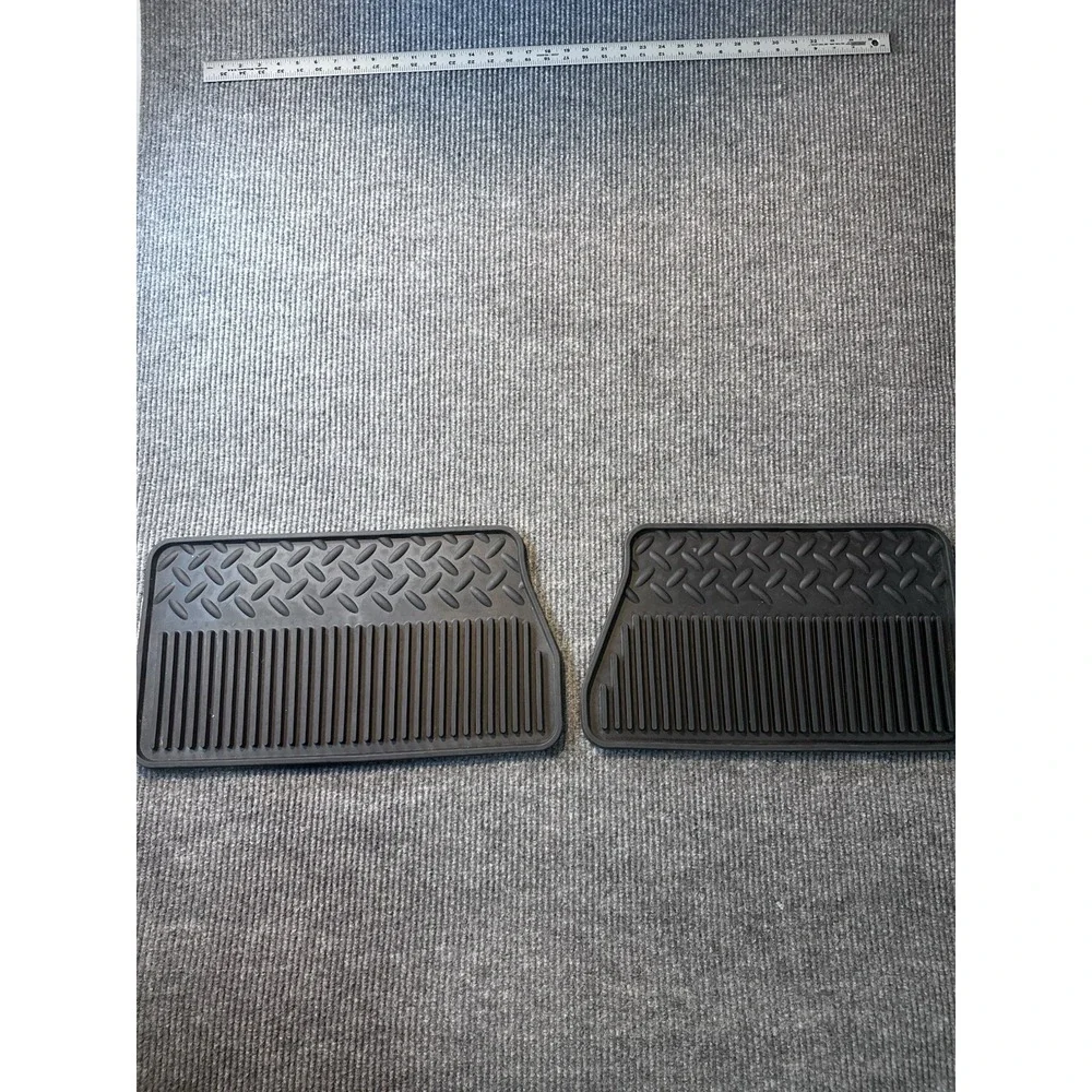 2007-2013 OEM factory Chevrolet Silverado, or GMC Sierra Rubber Rear Floor Mats